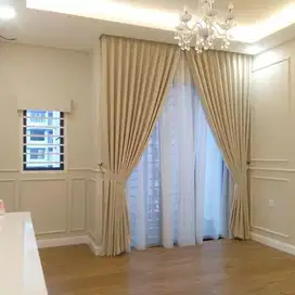 Jasa Tirai Gorden Jendela Gordyn Mewah Hordeng Model Terbaru Murah