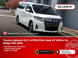 [ LOW KM ] Toyota Alphard 2.5 G ATPM TSS Pilot Seat AT White 2022/2023