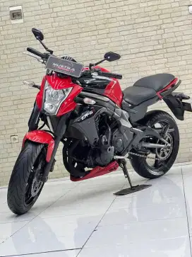 Perfect Condition!!Kawasaki ER6N 2012 Red Plat Jatim Mulus-Mustika