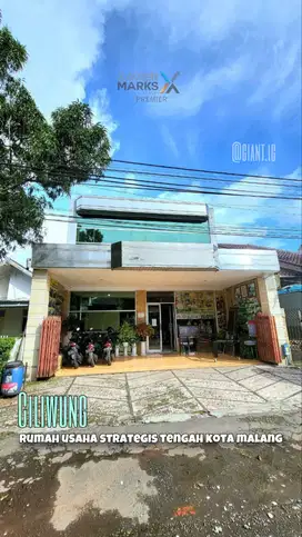 Rumah usaha tengah kota di Ciliwung Malang