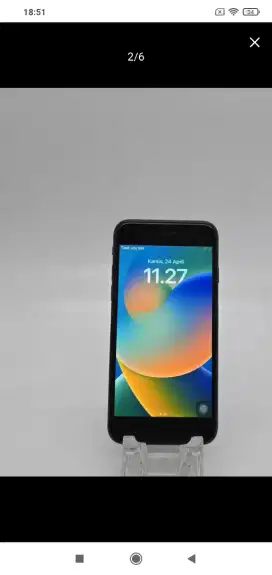 Iphone 8,all operator, smua lancar mulus,4g, minus tombol home,unit aj