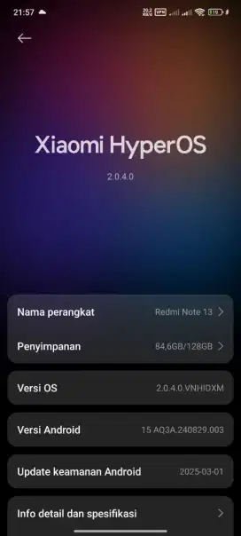 Xiaomi Redmi Note 13 4G NFC 8/128 Mulus