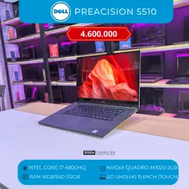 Laptop DELL Preacision 5510 Intel Core i7-6820HQ 16GBSSD512GB 4K 15.6