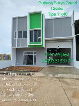 Gudang Surya Grand Cisoka Tangerang Akses mudah dan bebas banjir
