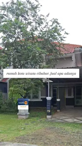 rumah kota wisata cibubur. Jual apa adanya