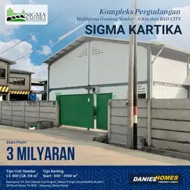 Gudang Sigma Kartika Serpong Gunung Sindur bebas banjir dan aman