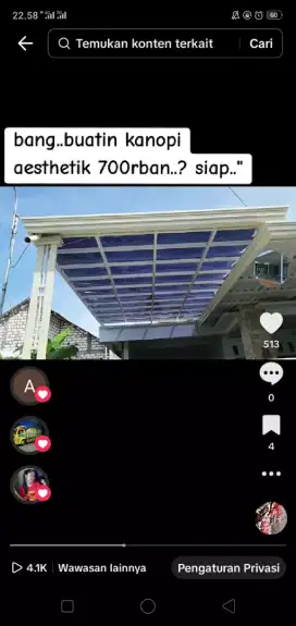 Jual kanopi rumah