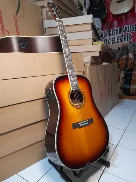 Gitar akustik elektrik solid plus eqfishman