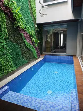 Rumah mewah ada kolam renang pribadi di cluster harapan indah 2 bekasi