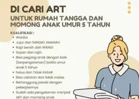 Cari ART untuk jaga anak dan antar jemput sekolah