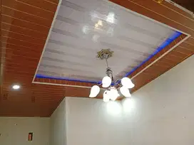 Sekat Plafon Partisi PVC GRC Gypsum Jasa Tukang Pasang Wall Moulding