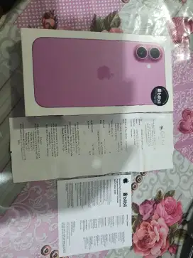 Iphone 16plus 256gb pink garansi resmi blibli 1 tahun