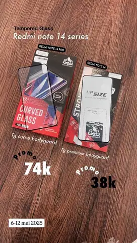 TG Clear Redmi note 14 series
