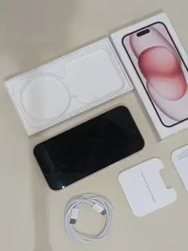 Jual aja nih iphone 15 ibox garansi on panjang bh 100 cc baru 2