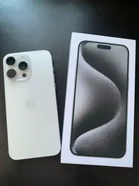 Iphone 15 pro max, white titanium, 256 GB, 2023