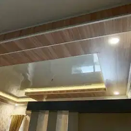 Sekat Plafon Partisi PVC GRC Gypsum Jasa Tukang Pasang Wall Moulding