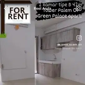 VIEW kolam RENANG, Kitchen 2BR Tp Besar Kosongan Green Palace KALCIT