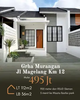 RUMAH STRATEGIS HARGA 400JT-an DI SLEMAN DEKAT JL MAGELANG KM 12