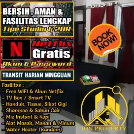 FREE NETFLIX SEWA STUDIO PERJAM PERHARI APARTEMEN GREEN PRAMUKA CITY