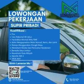 Dibutuhkan Supir Pribadi