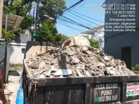 Jasa buang puing sampah proyek
