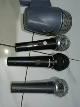 Mic shure, hardwell, jts bass