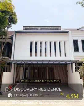 Dijual Rumah di Kawasan Premium Discovery Bintaro Jaya Tangsel