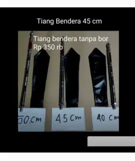 Tiang bendera dan tutup 40 cm
