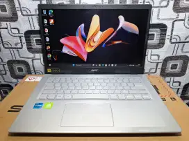 Laptop Acer Core i5 gen 11 ram 8gb dual VGA Game Grafis cocok
