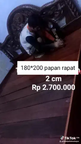 180*200 dipan jati Bogor bekas tempatbtidur dah melamin