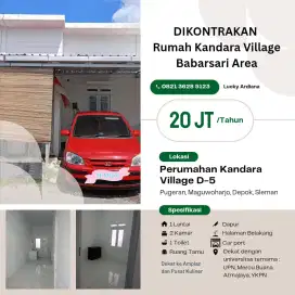 Disewakan rumah dekat Universitas Ternama