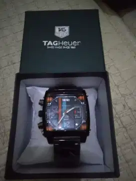 JAM TANGAN TAG HEUER MONACO DM40 FULL STAINLESS STEEL BERBOBOT MANTAP