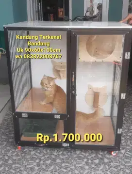 Kandang kucing alumunium