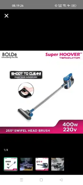Vacum Cleaner Bolde Superjet Fullset Original