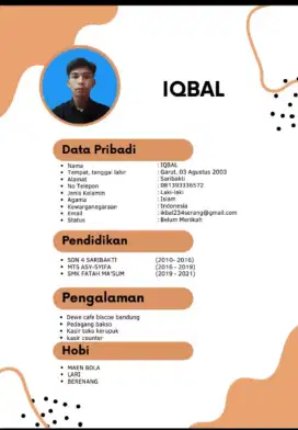 Cari pekerjaan cafe, resto, gudang, dll