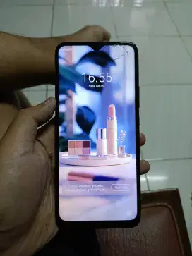Dijual HP infinix hot 9 play apa adanya layar retak