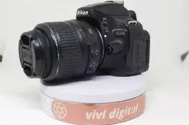 NIKON D5100 KIT 18-55MM LCD BISA FLIP untuk pemula siap pakai