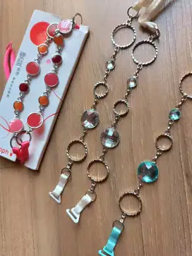 Bra strap dekoratif lima buah cantik kualitas bagus halus brand new