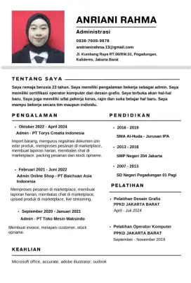 Mencari pekerjaan Admin