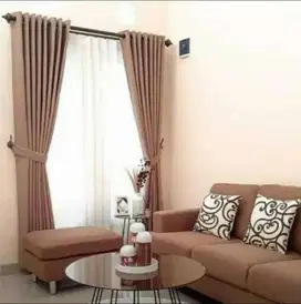 Pasang Gorden Jendela Minimalis Tirai Gordyn Blackout Hordeng Custom