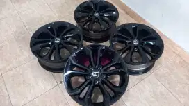 di jual velg crv facelift full black r18 original kondisi mulus