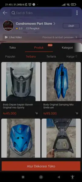 berbagai sparepart