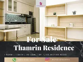 Dijual Apartement Thamrin Residence 1 BR Furnished Bagus