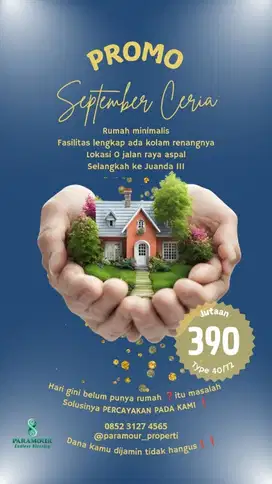 Miliki hunian ada kolam renang 300 jutaan di Juanda