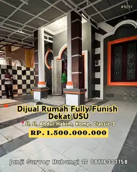 Dijual Rumah Fully Funish Setiabudi Dekat USU