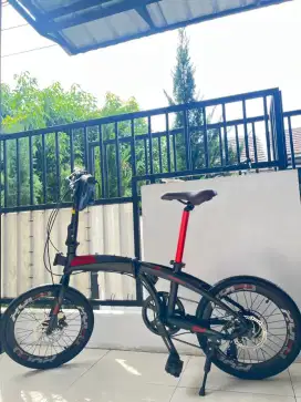 Sepeda lipat 20 inch frame Alumunium mulus