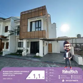 Rumah Cantik Full Furnished Dekat Kota Jogja