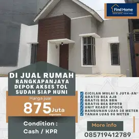 Rumah Siap Huni dekat pintu Tol Sawangan