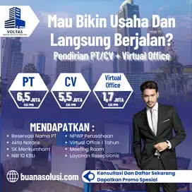 PEMBUATAN PT, CV, YAYASAN + VIRTUAL OFFICE GEDUNG NUCIRA JAKSEL