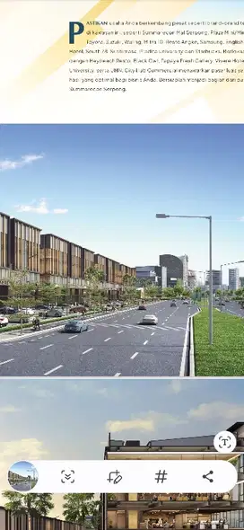 Dijual kantor baru gading serpong city hub